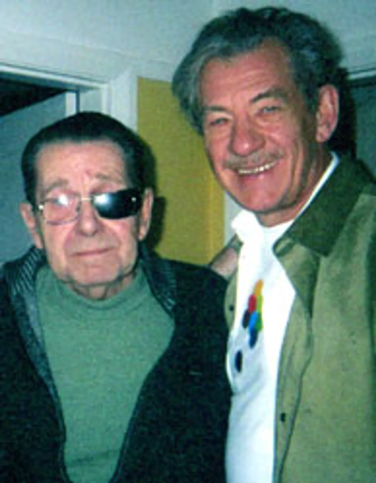 Sir Ian McKellen with Dennis Heymer at Wavering Down